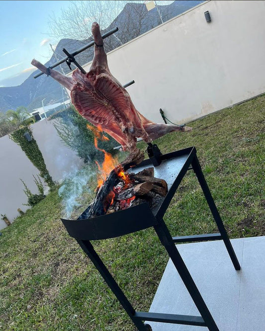 Asador con estaca