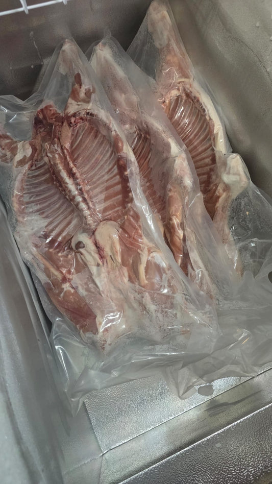 Cabrito congelado al vacio